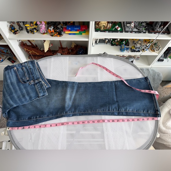 AE American Eagle high rise skinny kick bootcut jeans size 14 short - Picture 8 of 8